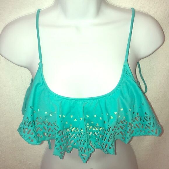 VIctoria’s Secret PINK Lazer Cut Bikini Top-Sz S - Picture 1 of 5